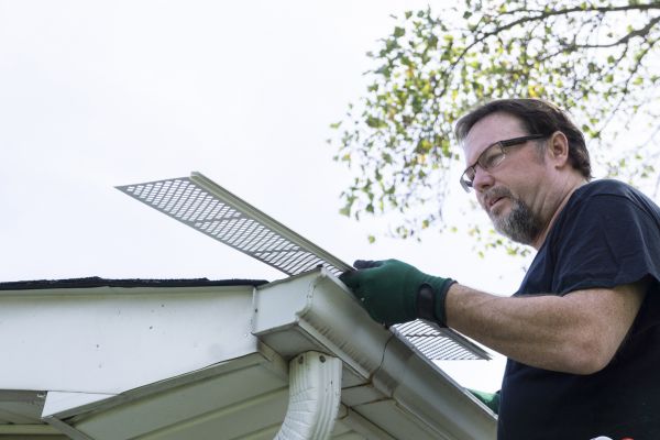 Rain Gutter Guard Installation